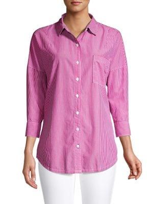 Tommy Bahama Stripe-panel Pocket Shirt