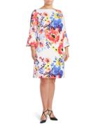 Tahari Arthur S. Levine Plus Floral-print Shift Dress