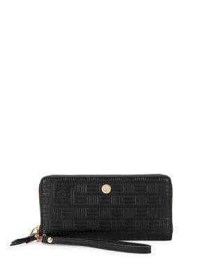 Anne Klein Logo Textured Wristlet