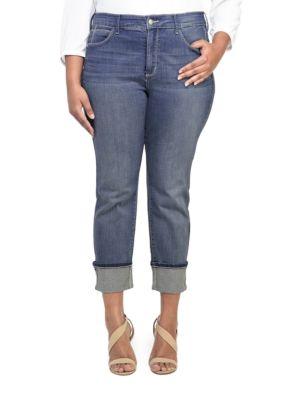 Nydj Plus Lorena Boyfriend Capri Jeans