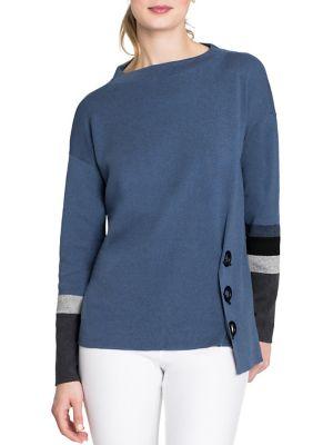 Nic+zoe Colorblock Toggled Sweatshirt