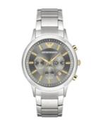 Emporio Armani Renato Stainless Steel Chronograph Bracelet Watch