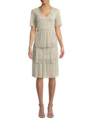 Vero Moda Tiered Sequin Dress