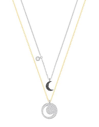 Swarovski Crystal Wishes Studded Moon Pendant Necklace