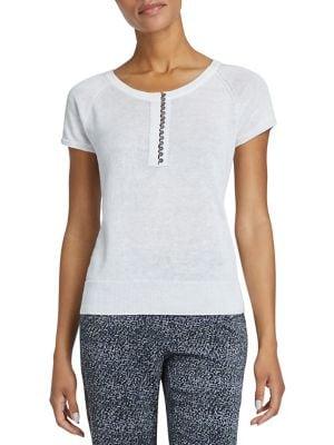 Nic+zoe Quarter-button Top
