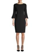 Calvin Klein Petite Loop-trimmed Sheath Dress
