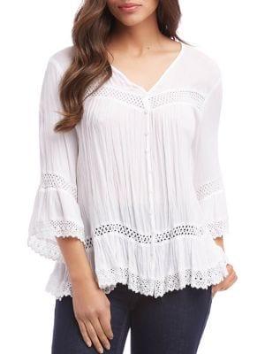Karen Kane Lace Textured Top