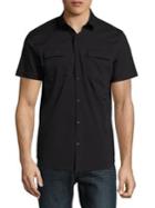 Calvin Klein Stretch Poplin Utility Shirt
