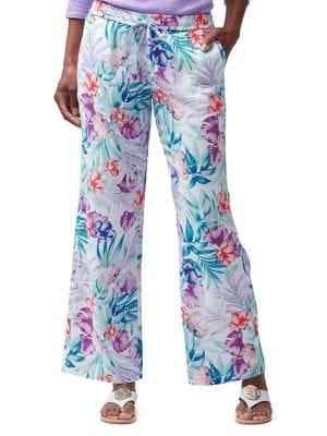 Tommy Bahama Valentina Villa Easy Wide-leg Linen Pants