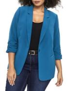 Addition Elle Michel Studio Plus One-button Blazer