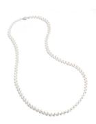 Nadri Long Knotted Faux Pearl Necklace