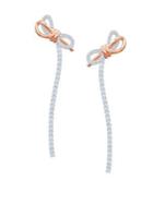 Lifelong Bow Swarovski Crystal Drop Earrings