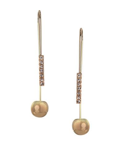 Bcbgeneration Bar Crystal Accented Threader Drop Earrings