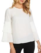 1.state Long Sleeve Pleated Blouse