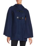 Bcbgeneration Hooded Toggle-button Caped Coat