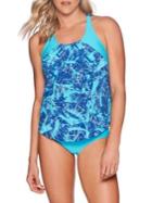 Reebok Swim Lifestyle Marble Abstraction Tankini