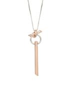 Kenneth Cole New York Knotty By Nature Stick Pendant Long Necklace