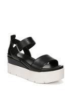 Franco Sarto Vanjie Leather Wedge Sandals