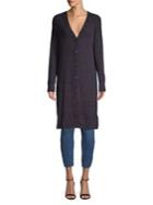 Free People Long Button Front Cardigan