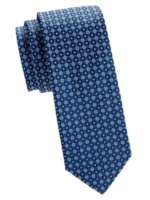 Hugo Interlocking Square Silk Tie