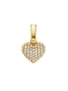 Michael Kors Custom Kors 14k Gold-plated Sterling Silver Pave Heart Charm
