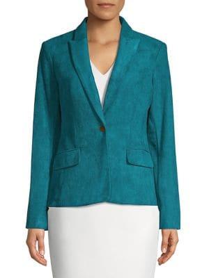 Calvin Klein Faux Suede Button Jacket