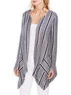 Vince Camuto Mystic Blooms Striped Cardigan