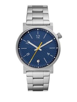 Fossil Barstow Three-hand Stainless Steel Bracelet Watch