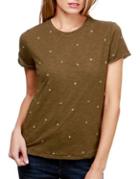 Lucky Brand Embroidered Cotton Tee
