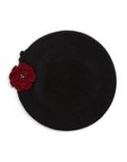 Collection 18 Floral Wool Beret