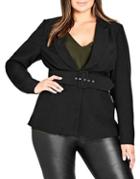 City Chic Plus Strapped-in Jacket