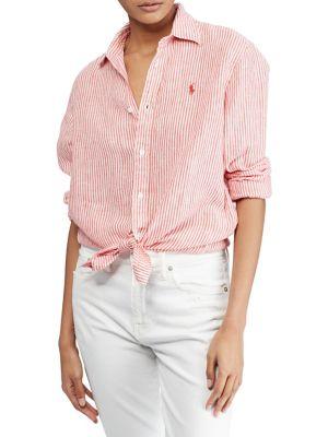 Polo Ralph Lauren Relaxed Striped Linen Button-down Shirt