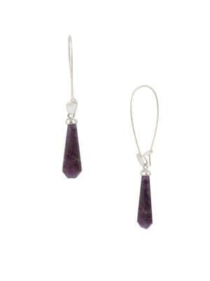 Robert Lee Morris Soho Purple Rain Amethyst Drop Earrings