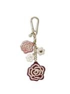 Michael Michael Kors Leather And Goldtone Rose Charm