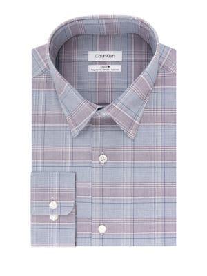 Calvin Klein Regular-fit Plaid Dress Shirt