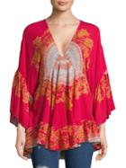 Free People Sunset Dreams Printed Tunic Top