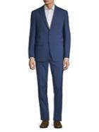 Calvin Klein Plaid Wool-blend 2-piece Suit