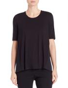 Lord & Taylor Pleated Hi-lo Top