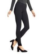 Hue Velvet Trim Ponte Leggings