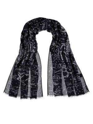 Fraas Winter Set Printed Scarf