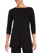 Eileen Fisher Boatneck Three-fourth Sleeve Tunic