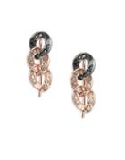 Karl Lagerfeld Ombre Chain Crystal Earrings