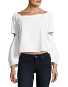 Noisy May Off-the-shoulder Cutout Top
