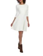 Donna Morgan White Wave Fit-and-flare Dress