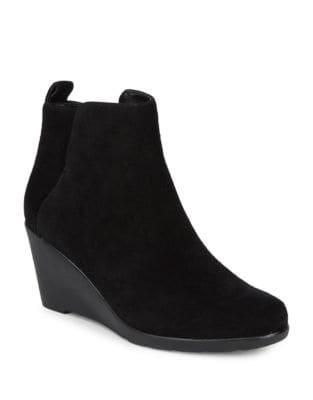 Blondo Vor Suede Wedge Ankle Booties