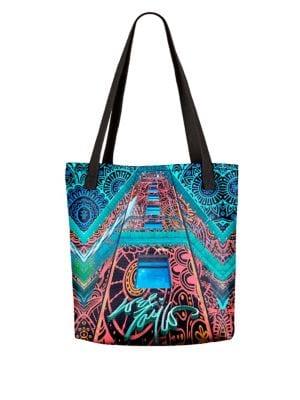 Vida Lord And Taylor Building Canvas Tote