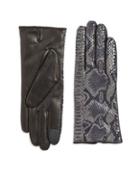 Carolina Amato Vent Palm Leather Gloves