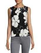 Tommy Hilfiger Floral Pleated Top