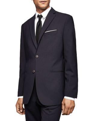 Mango Slim-fit Wool Suit Jacket