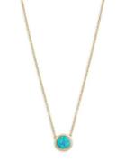 Lord & Taylor Turquoise, 18k Gold & Sterling Silver Pendant Necklace